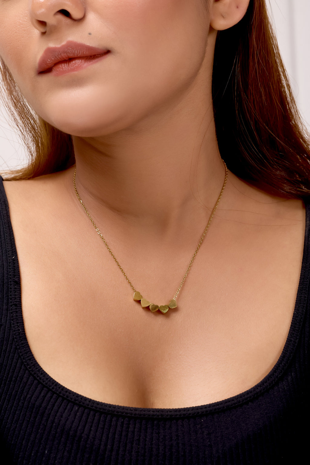 Golden Hearts Necklace GWN -9