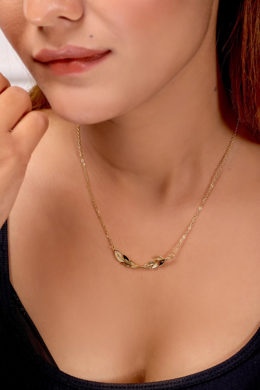 Swarna Leaf Neckless GWN -7