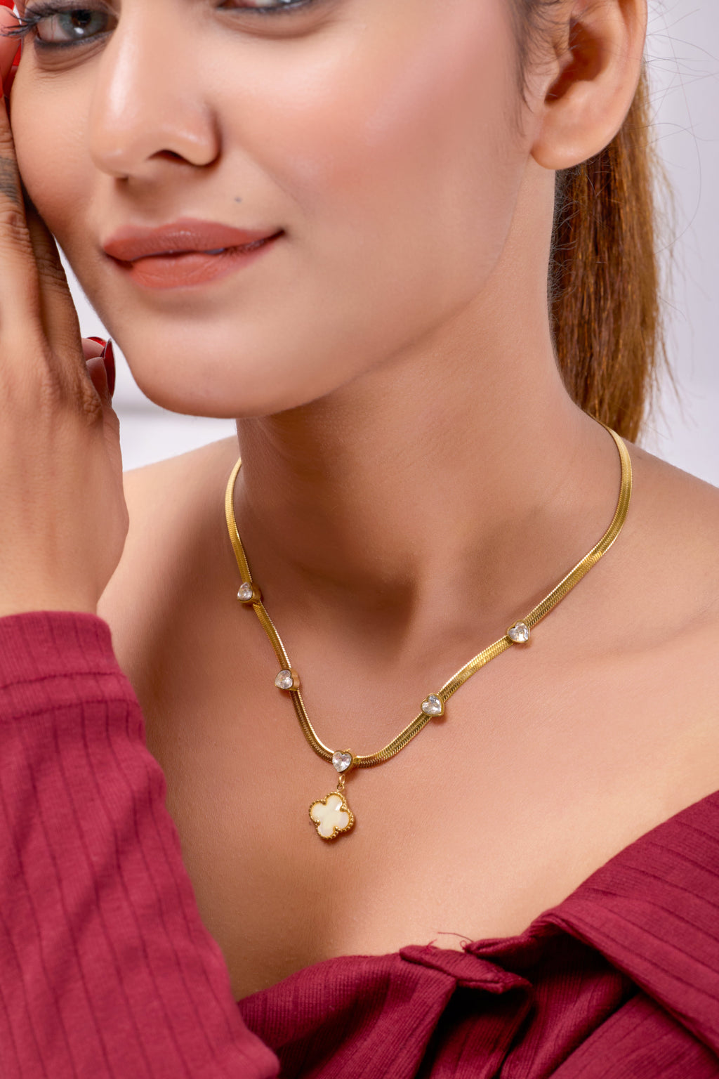 Ira Clover Necklace GWN -2