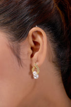 Aarika Pearl Loop Earring GWE -30