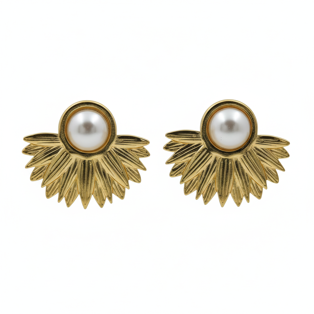 Pearl Hoop Women Earring GWE -7