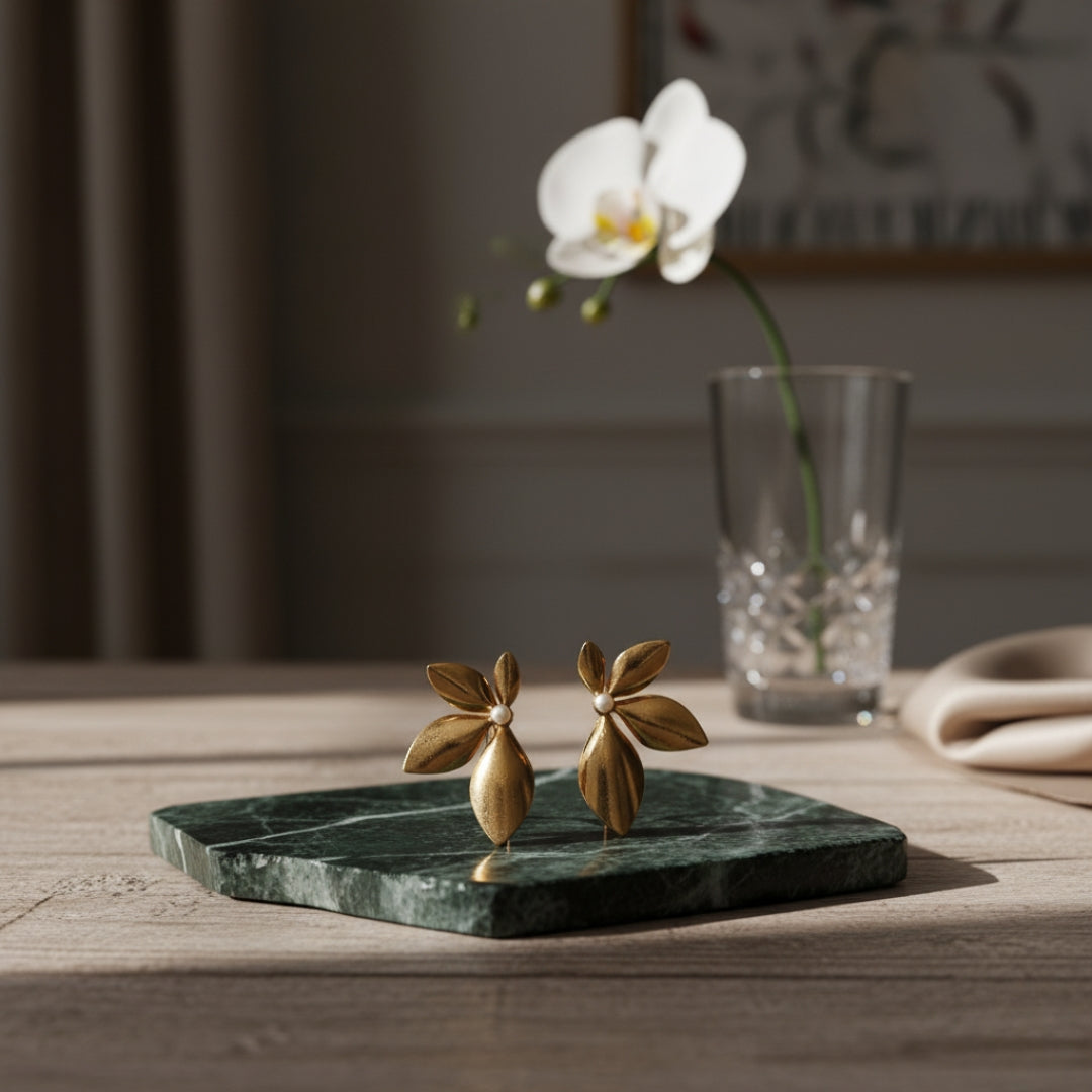 Gold Flower Women Earring GWE -8