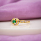 Manali green Diamond Ring GWR -93