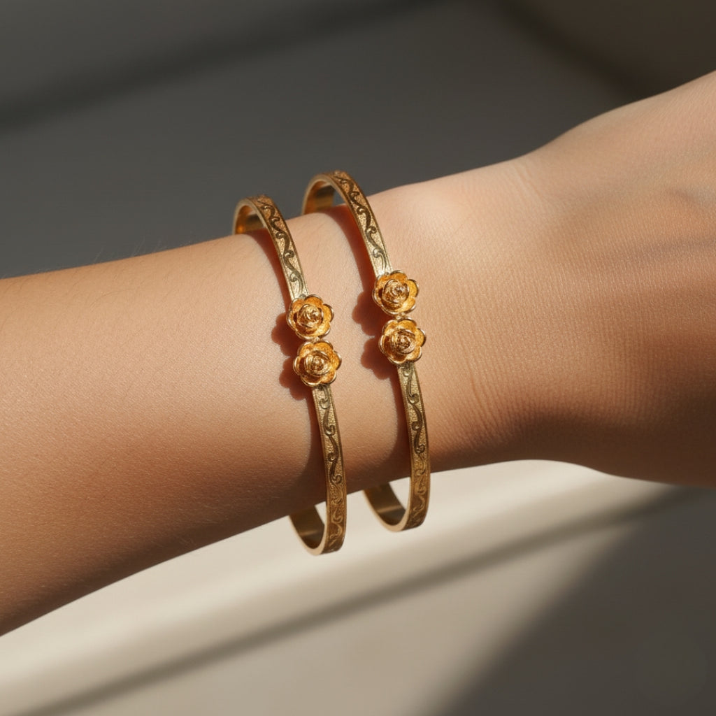 Wibestone Rose Bangles – Bloom with Timeless Elegance