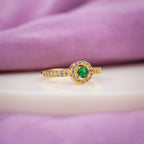 Manali green Diamond Ring GWR -93