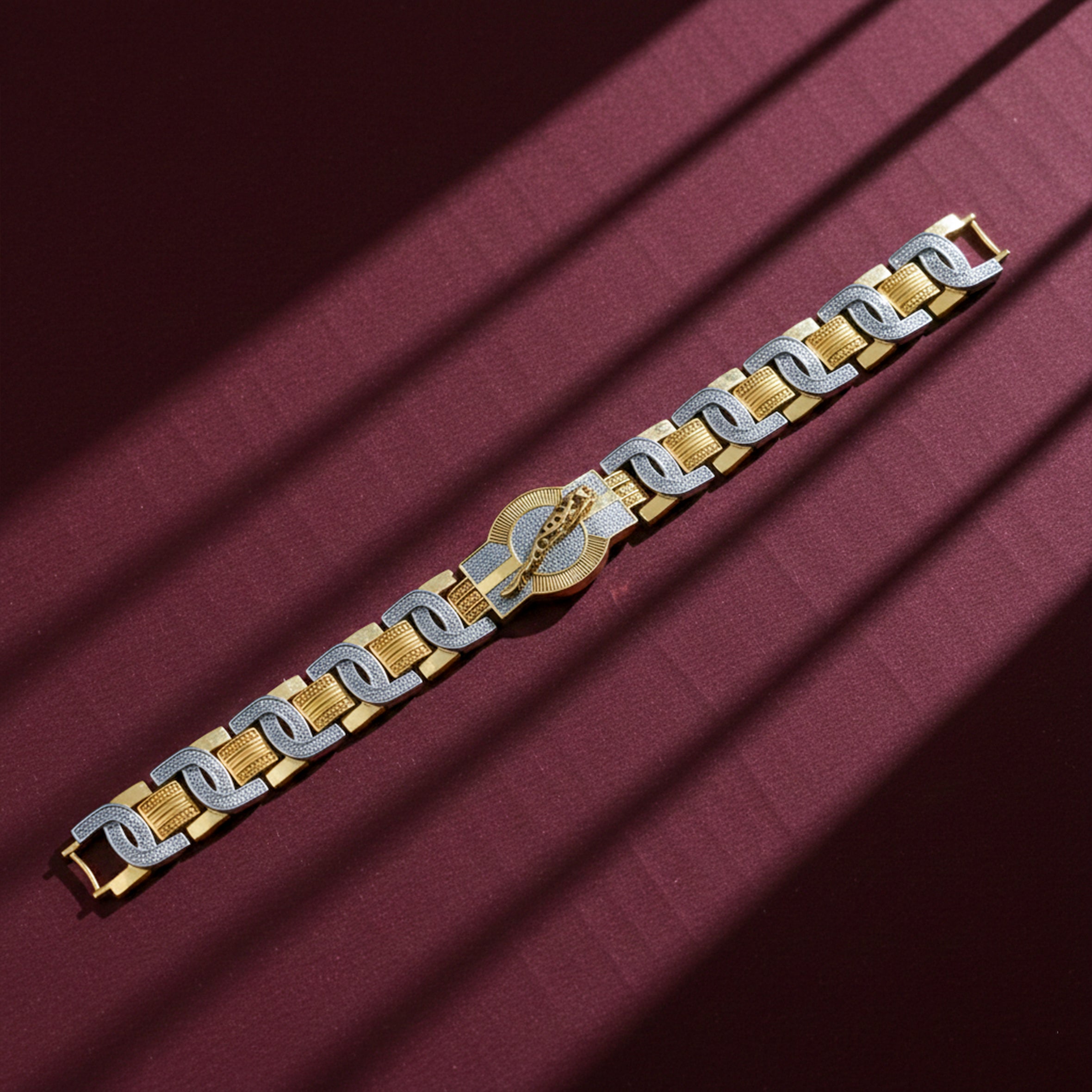 Men’s Two-Tone Link Bracelet GMB -2