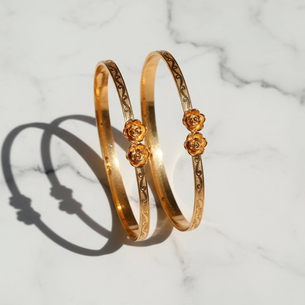 Wibestone Rose Bangles – Bloom with Timeless Elegance