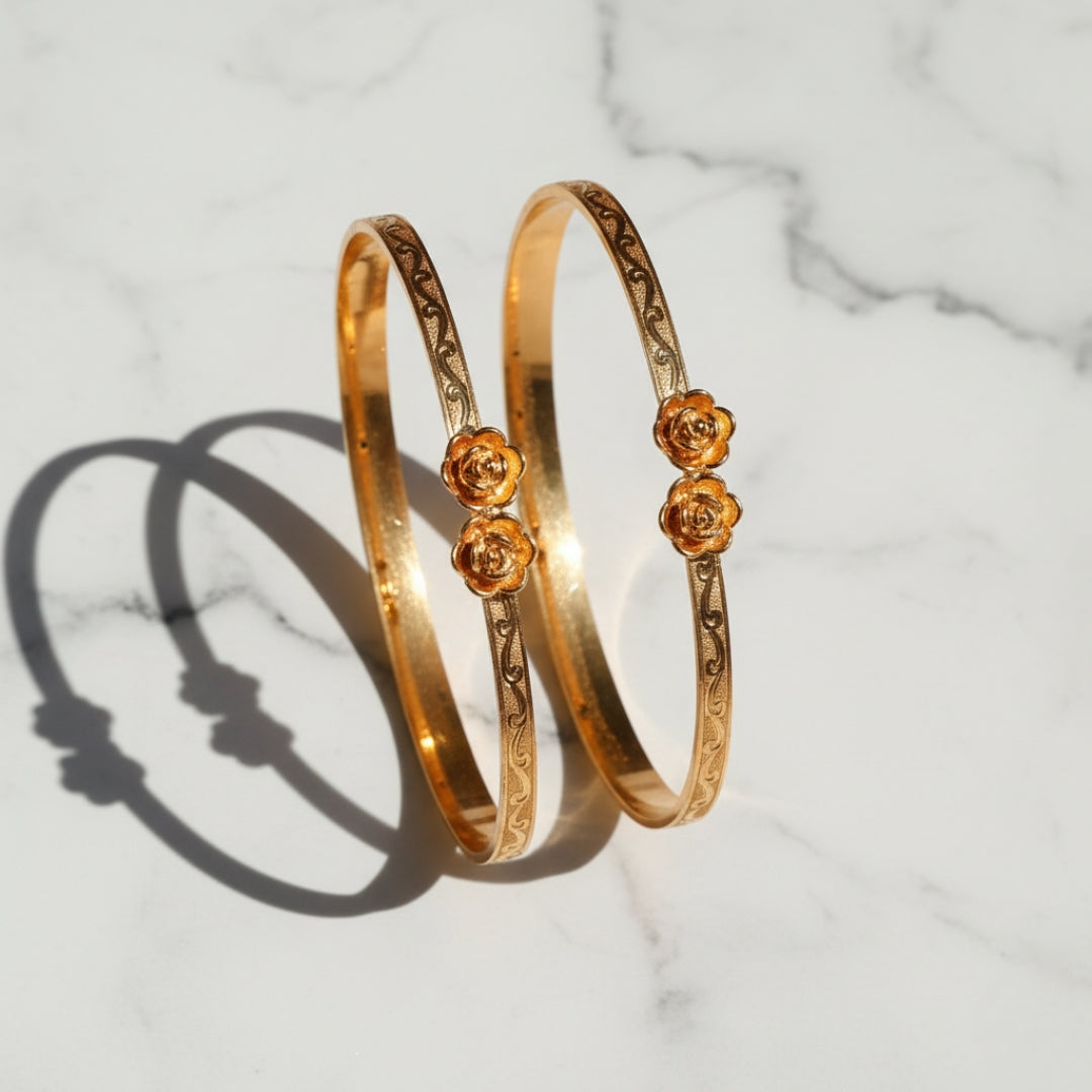 Wibestone Rose Bangles – Bloom with Timeless Elegance