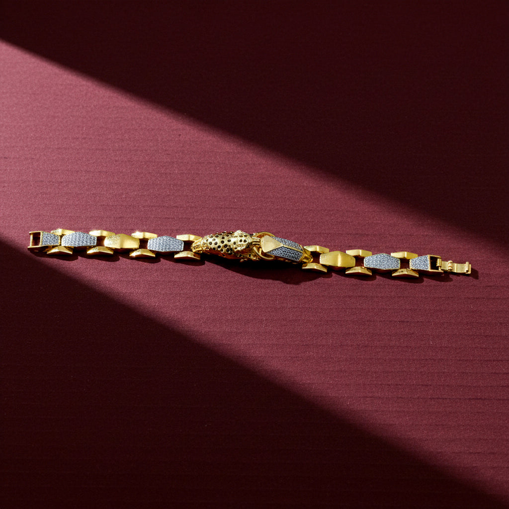 Men’s Gold-Tone Panther Link Bracelet GMC -13