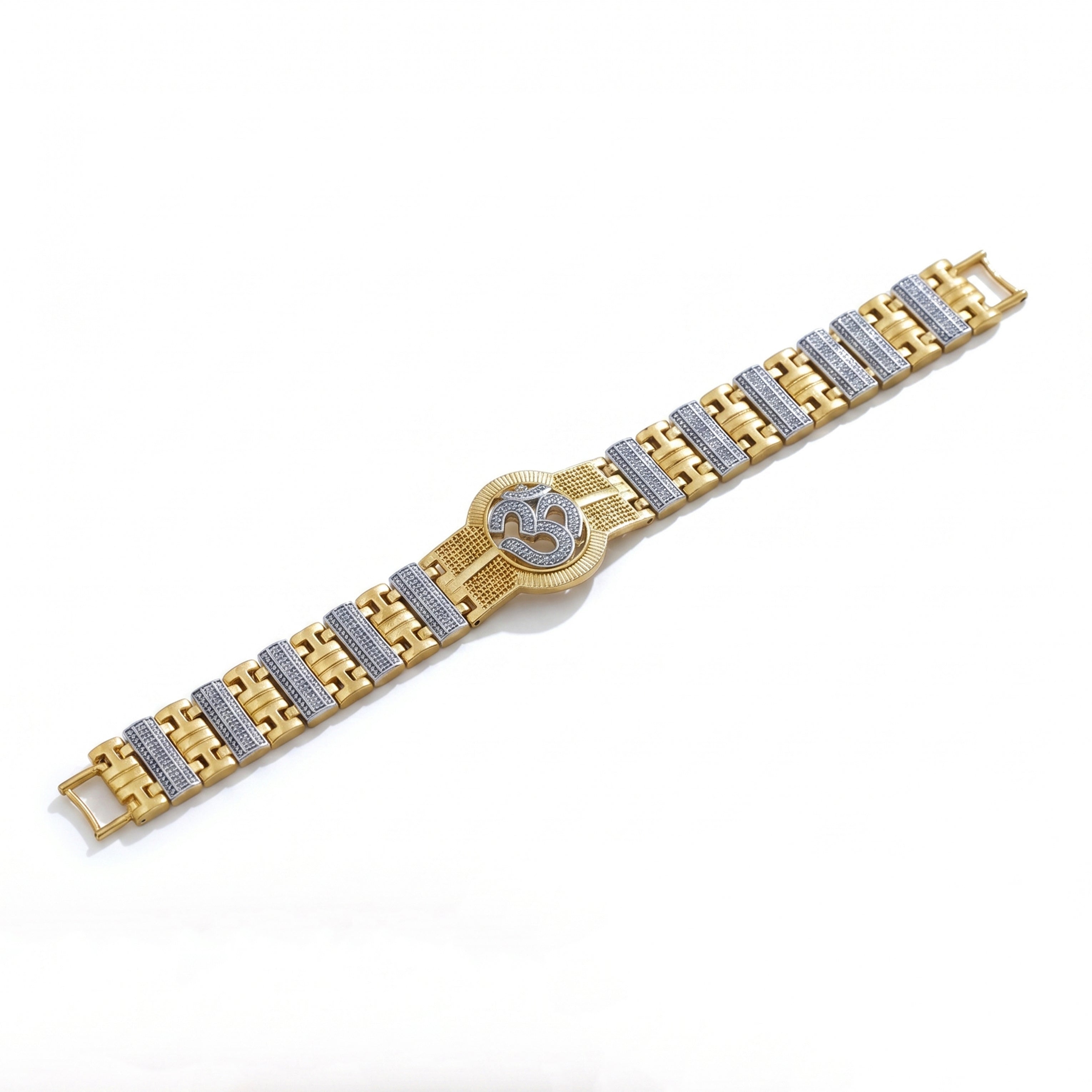 Men’s Om Symbol Two-Tone Bracelet GMB -4