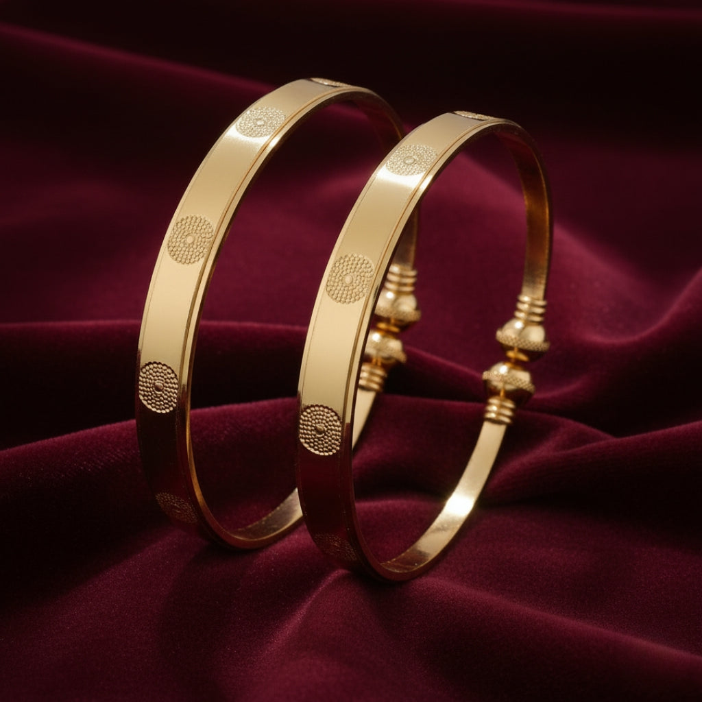 Wibestone Timeless Glow Kada Set – Radiant Elegance for Every Occasion