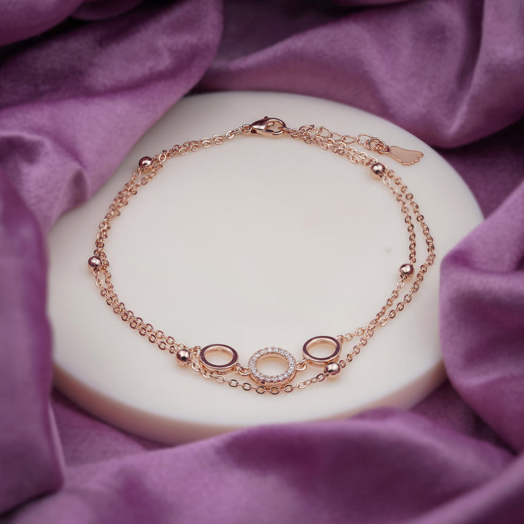 Payal Rose diamond Anklet GWA -16