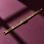 Men’s Om Symbol Gold-Tone Link Bracelet GMB -11