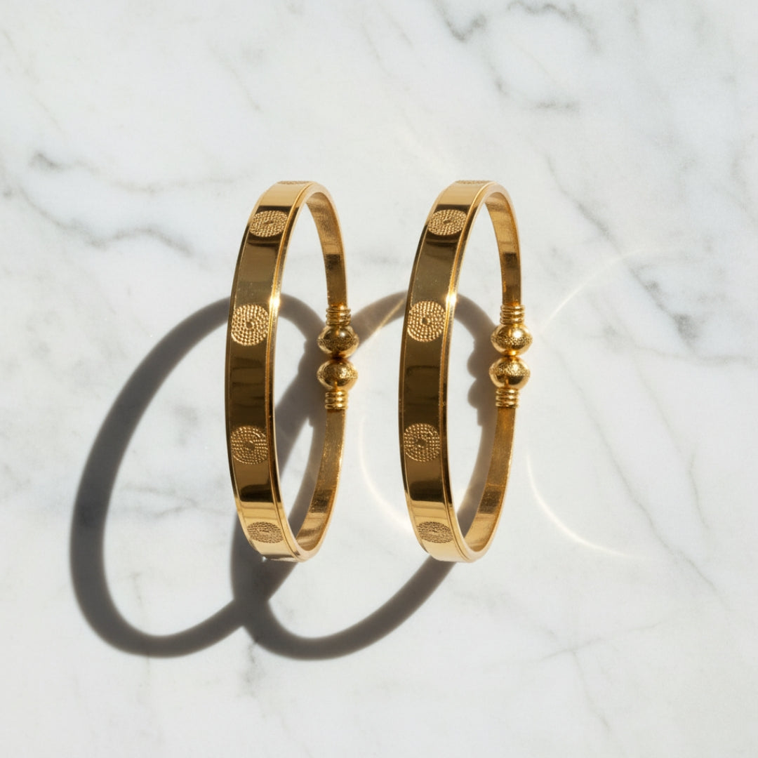 Wibestone Timeless Glow Kada Set – Radiant Elegance for Every Occasion