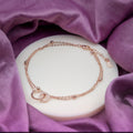 Wibestone Samaira Anklet – Graceful Sparkle for Every Step