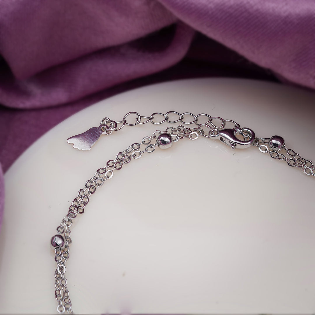 Wibestone Jyotsna Anklet – Radiant Elegance for Every Step