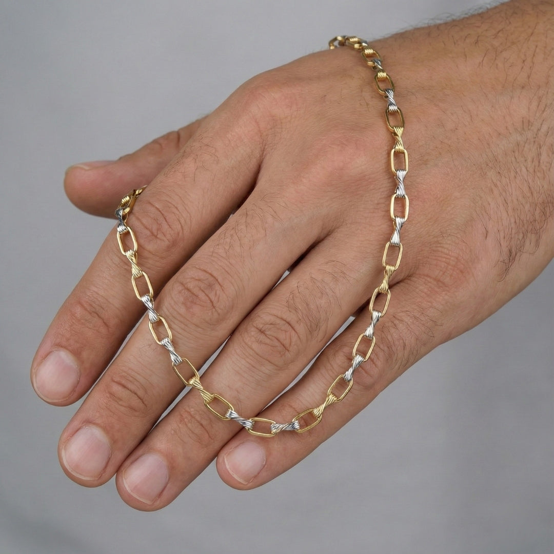 Men’s Gold & Silver Link Chain GMC -14