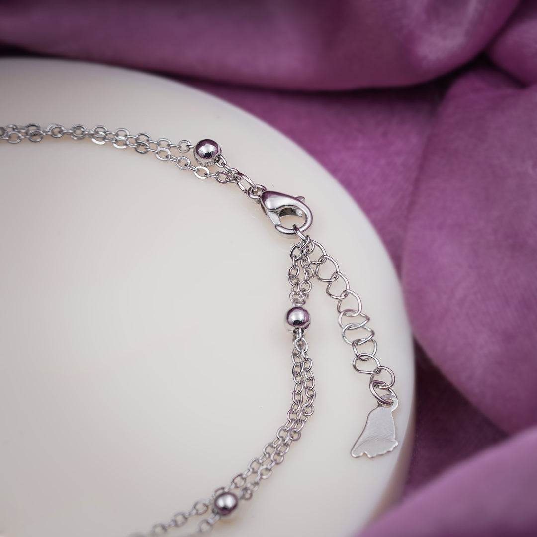 Wibestone Ahalya Anklet – Graceful Beauty with Timeless Charm