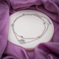 Wibestone Samaira Anklet – Graceful Sparkle for Every Step