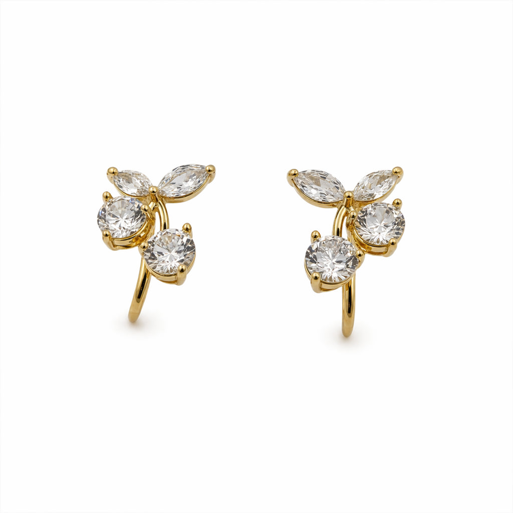 Crystal Butterfly Stud Earrings GWE -115