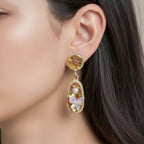 Gold Tone Butterfly Earrings GWE -213
