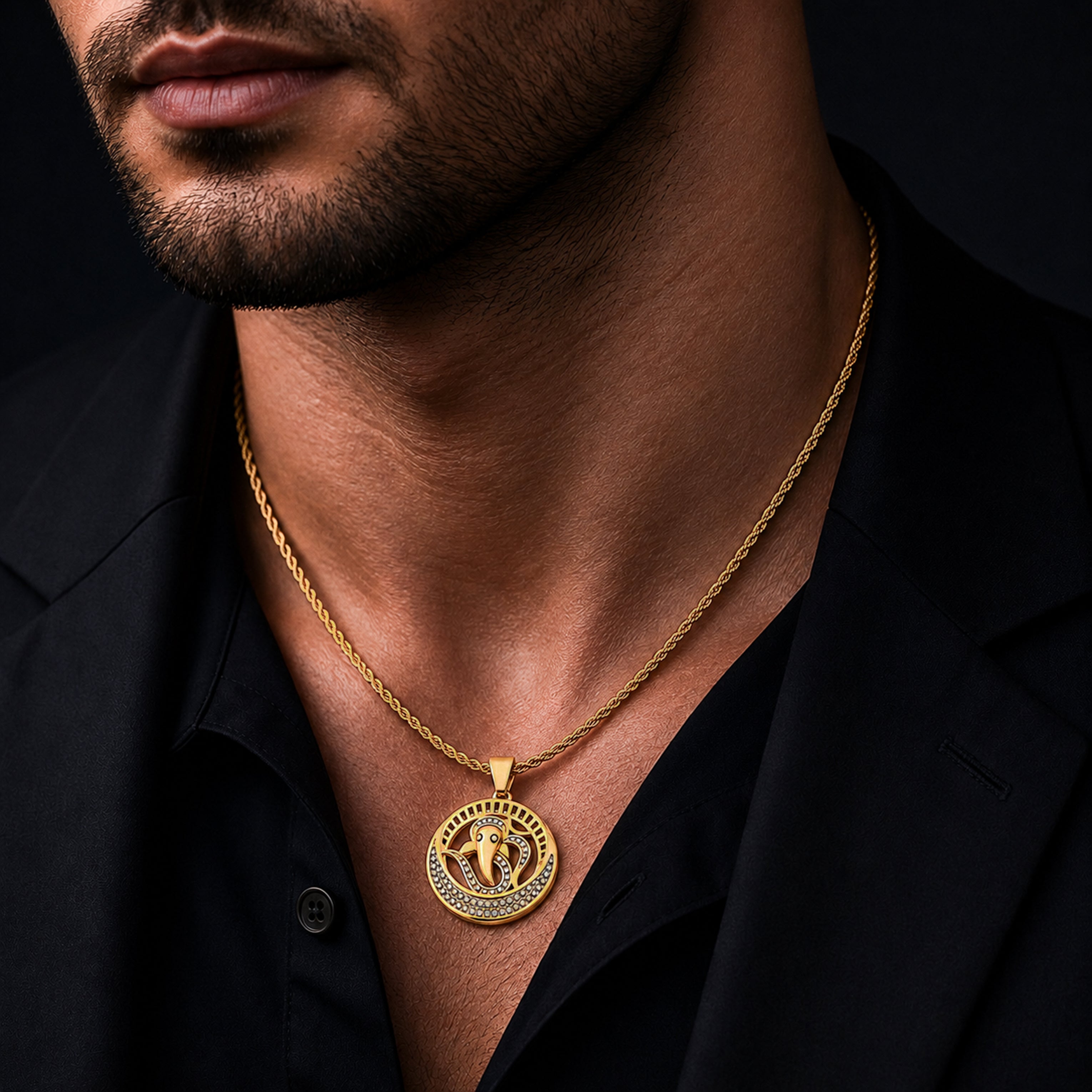 Men’s Ganesha Pendant Chain GMC -8