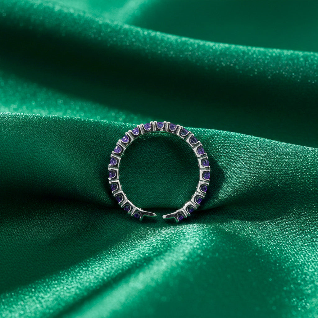 Purple Eternity Adjustable Ring GWR -69