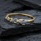 Men’s Gold-Tone Snake Head Kada GMK -5