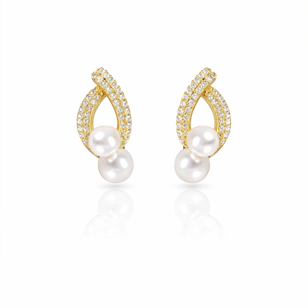 Aarika Pearl Loop Earring GWE -30