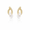 Aarika Pearl Loop Earring GWE -30