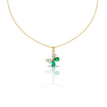 Dainty Emerald Green Butterfly Women Necklace GWN -112