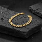 Men’s Gold-Tone Cuban Link Bracelet GMC -12