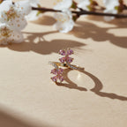 Pink Blossom Adjustable Ring GWR -72