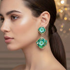 Bloom Gold Drop Earrings GWE -191