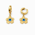 Blue Eye Floral Drop Earrings GWE -81