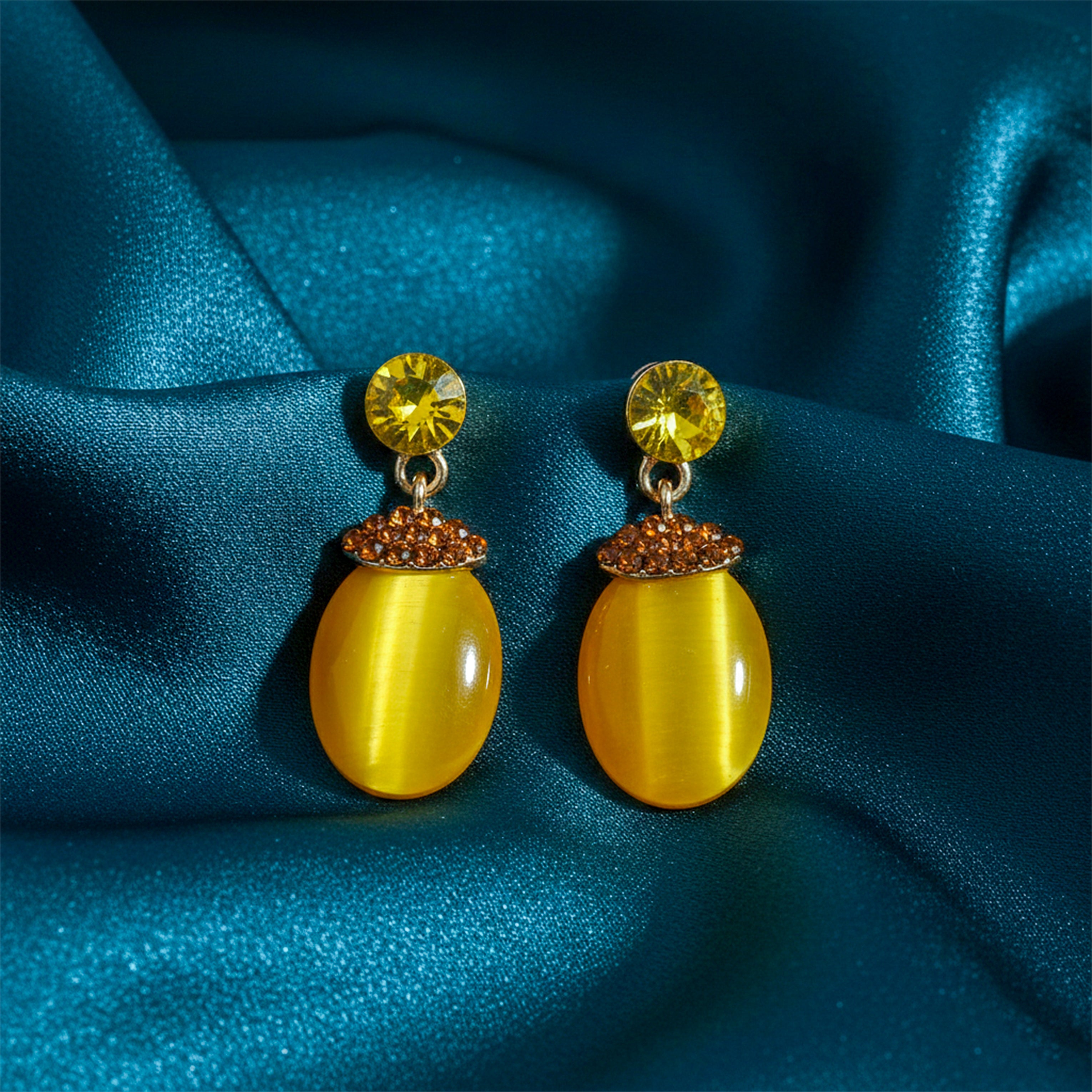 Mustard Yellow Earrings GWE -210