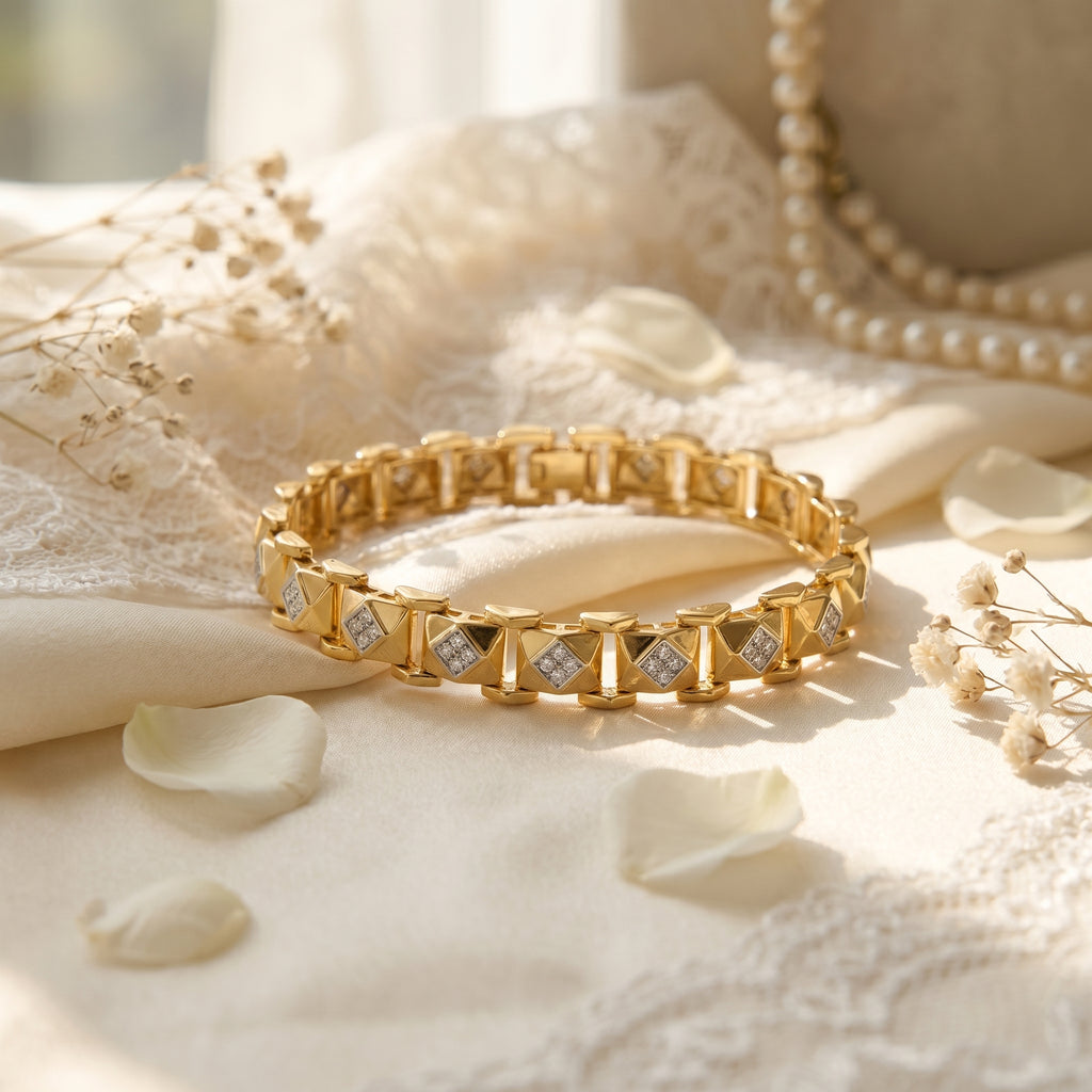 Men’s Gold-Tone Geometric Bracelet GMB -1