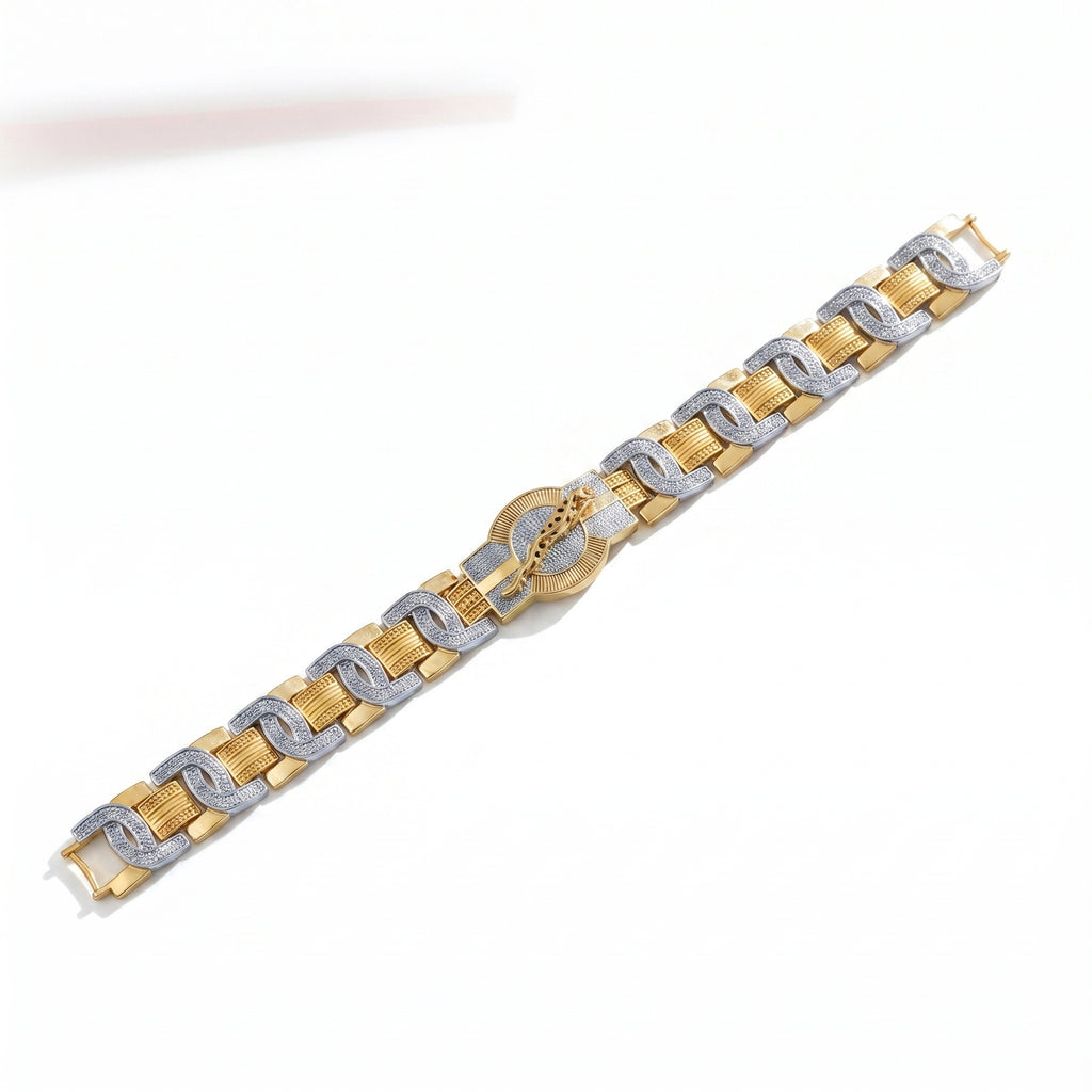 Men’s Two-Tone Link Bracelet GMB -2