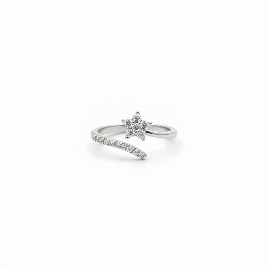 Silver Star Adjustable Ring GWR -80