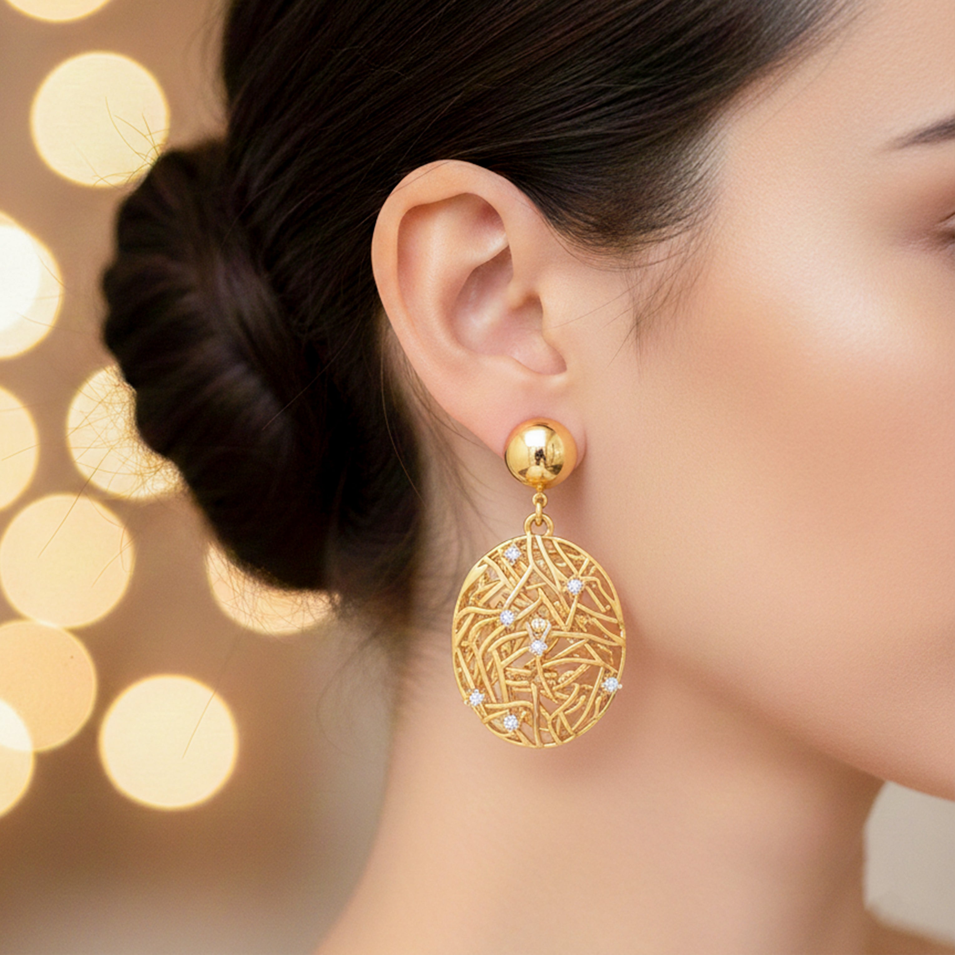 Sunora Weave Drops earrings GWE -13