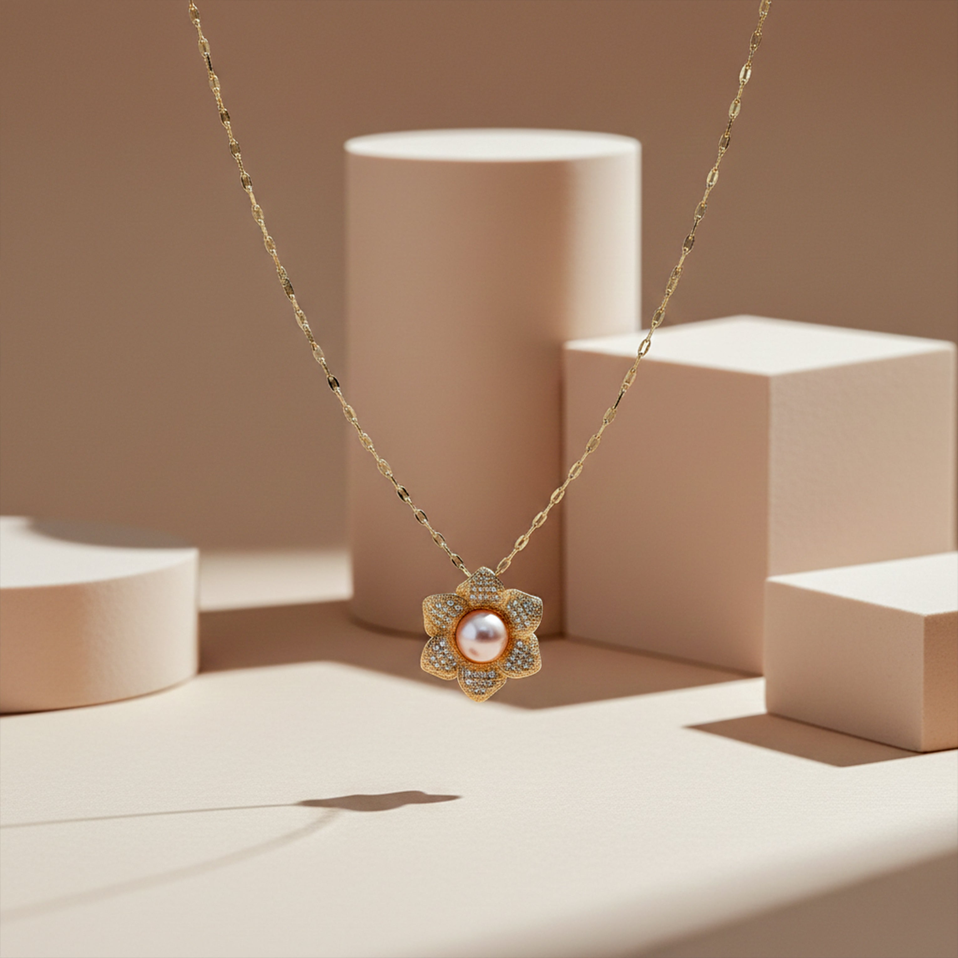 Golden Blossom Necklace GWN -41