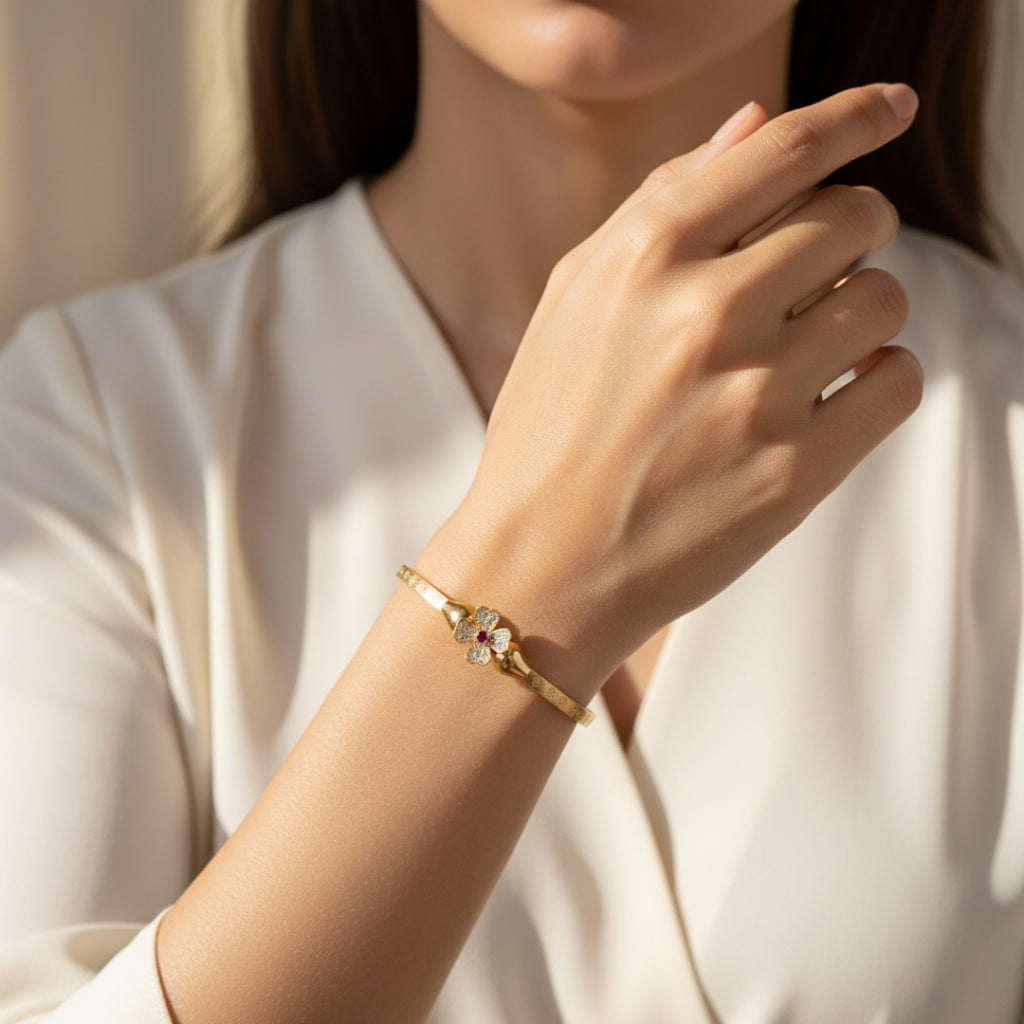 Wibestone Pari Charm Bangles – Delicate Elegance with a Touch of Magic
