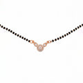 Rose Gold Floral Stone Mangalsutra GM -58
