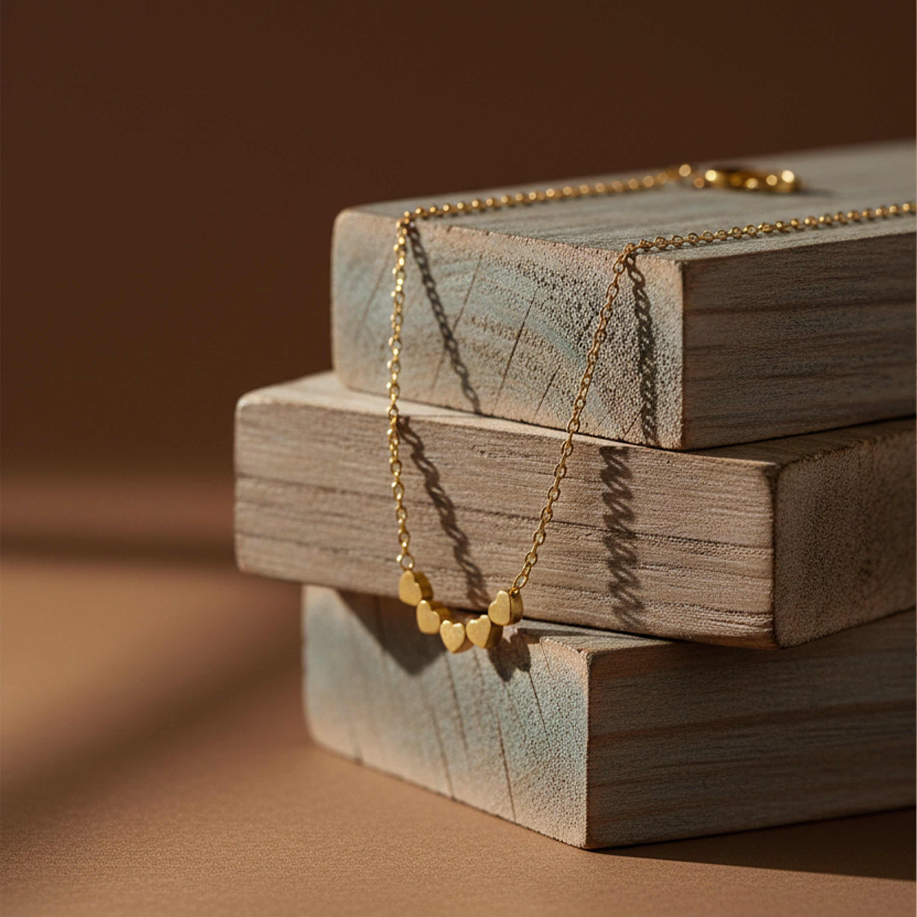 Golden Hearts Necklace GWN -9