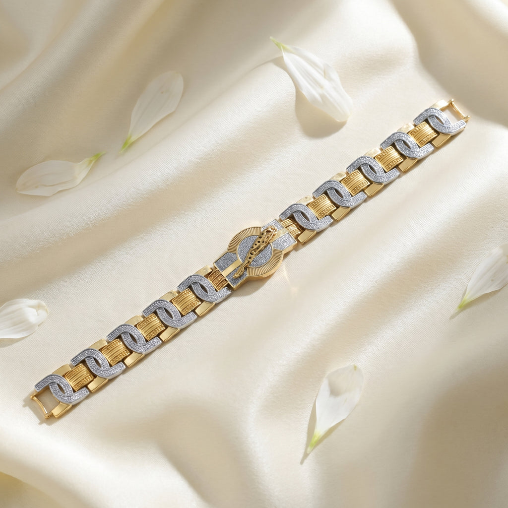 Men’s Two-Tone Link Bracelet GMB -2