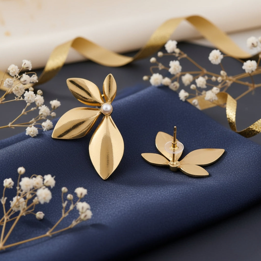 Gold Flower Women Earring GWE -8