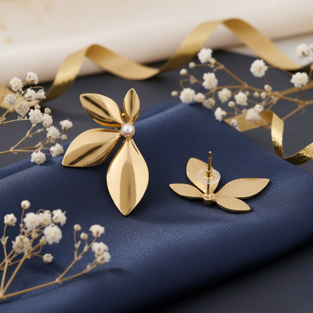 Gold Flower Women Earring GWE -8