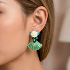 Floral Enamel Earrings GWE -186