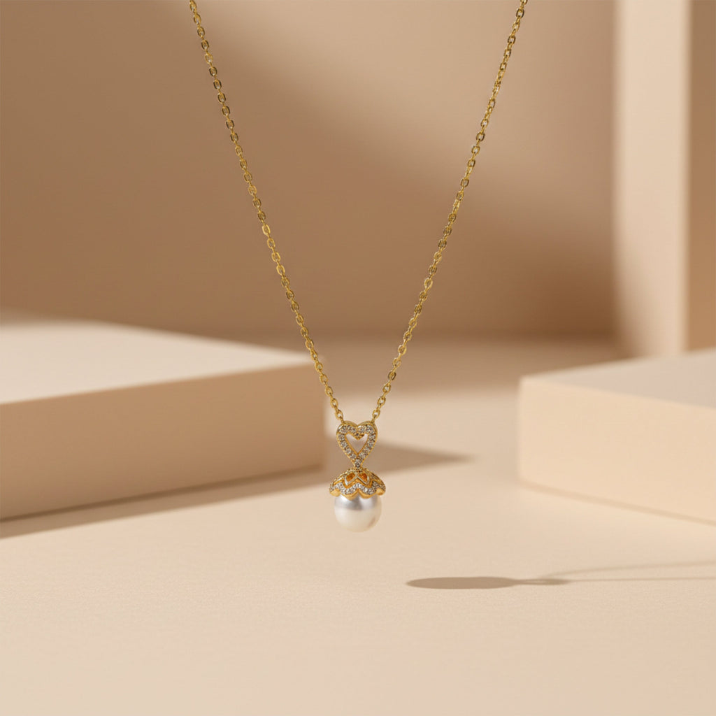 Golden Heart Necklace GWN -39
