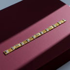 Men’s Two-Tone Textured Link Bracelet GMB -3